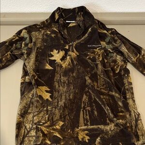 Columbia Men's Forest Camo Fleece Half-Zip
